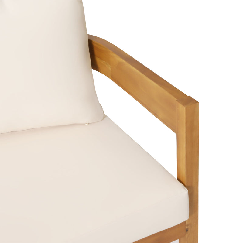 Noble House Brooklyn 2-seater sofa with plush upholstery and wooden legs, modern design for stylish living rooms.