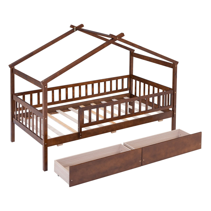 House Bed With 2 Drawers - R&R Furniture Gallery (Fountain Valley, CA)