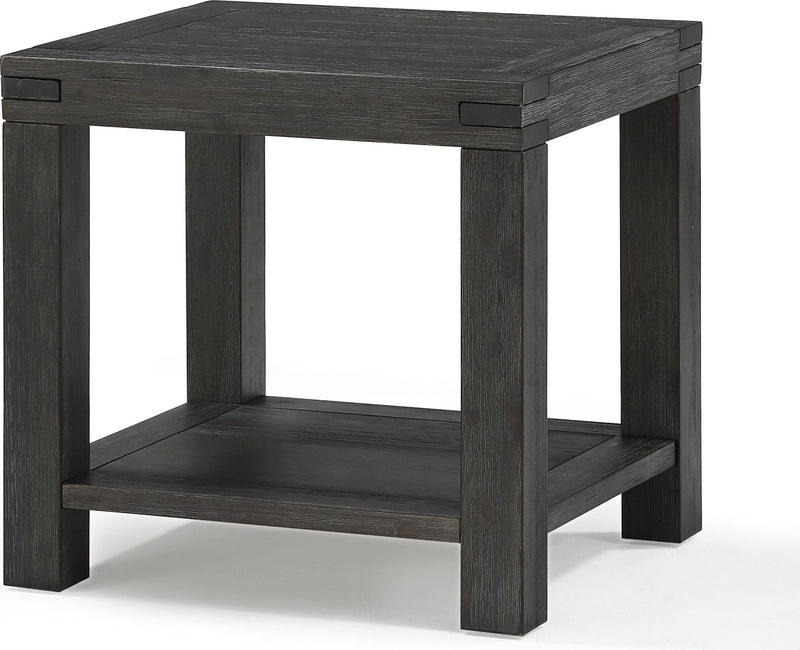 Meadow Solid Wood End Table in Graphite