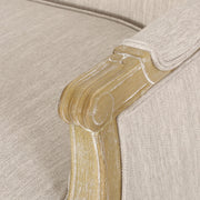 Noble House Inspired Style stationary loveseat with plush cushions and elegant design, perfect for living room seating.