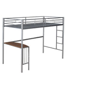 DreamHaus bunk bed with desk, ladder, and sturdy slats, perfect for bedroom space-saving and functional sleeping arrangements.