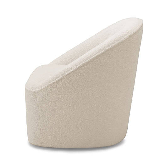 Anson - Swivel Chair With Soft Rounded Back - Off White - R&R Furniture Gallery (Fountain Valley, CA)