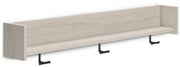 Socalle - Wall Mounted Coat Rack w/Shelf - Light Natural - R&R Furniture Gallery (Fountain Valley, CA)