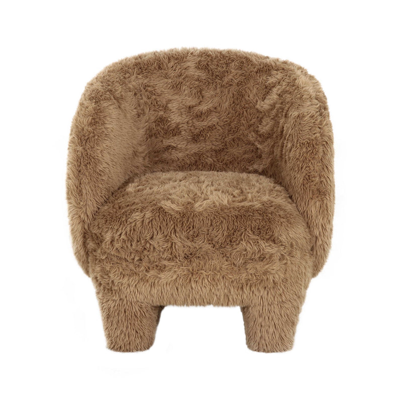 Kiki - Vegan Shearling Accent Chair - R&R Furniture Gallery (Fountain Valley, CA)