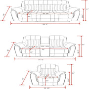Steban - Reclining Sofa - Gray - R&R Furniture Gallery (Fountain Valley, CA)