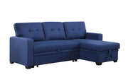 Upholstered Pull Out Sectional Sofa With Chaise - R&R Furniture Gallery (Fountain Valley, CA)