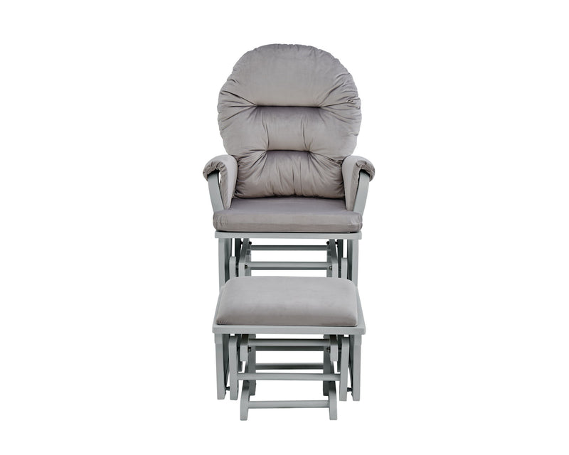 Madison - Glider And Ottoman - Gray - R&R Furniture Gallery (Fountain Valley, CA)