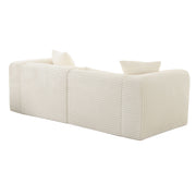 Tarra - Fluffy Oversized Corduroy Modular Loveseat - R&R Furniture Gallery (Fountain Valley, CA)