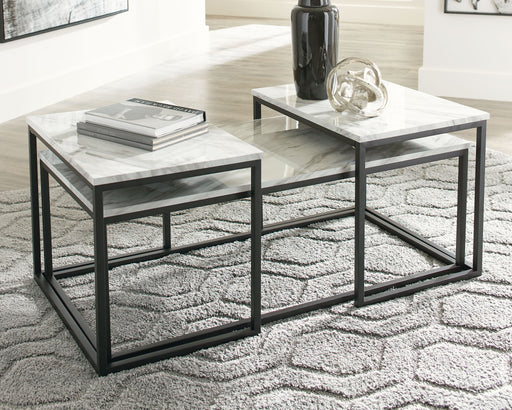 Donnesta - Occasional Table Set (Set of 3) - Gray / Black - R&R Furniture Gallery (Fountain Valley, CA)