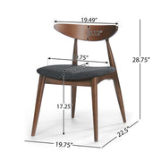 Retro Dining Chairs With Ergonomic Back (Set of 2) - R&R Furniture Gallery (Fountain Valley, CA)