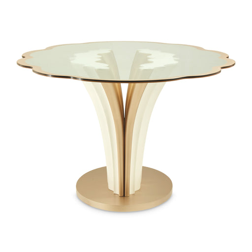 London Place - Entry Table - Creamy Pearl - R&R Furniture Gallery (Fountain Valley, CA)