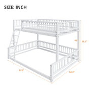 Bunk Bed Frame With Ladder And Safety Guardrails - R&R Furniture Gallery (Fountain Valley, CA)