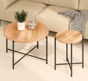 Coffee And End Table Set Waterproof Cover (Set of 2) - Natural Wood / Brown - R&R Furniture Gallery (Fountain Valley, CA)