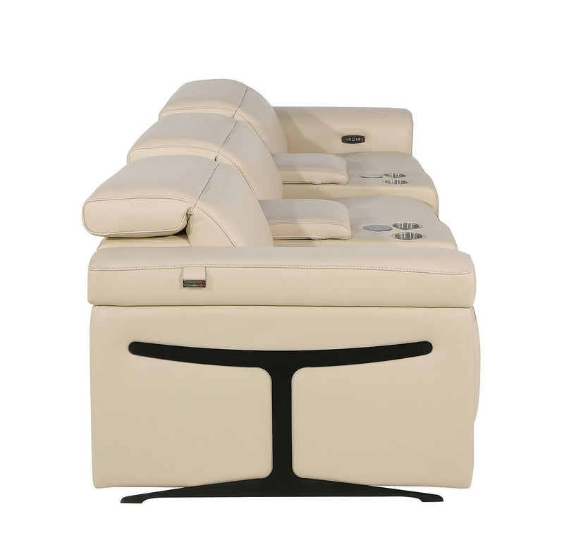 1126 - 8-Piece Modular Power Reclining Sofa & Loveseat Set In With 5 Power Recliners & Power Headrests