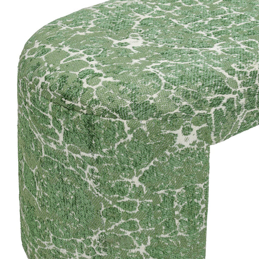 Greenspace - Round Upholstered Bench - Green - R&R Furniture Gallery (Fountain Valley, CA)