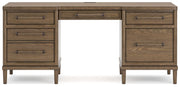 Roanhowe - Home Office Desk - Brown - R&R Furniture Gallery (Fountain Valley, CA)