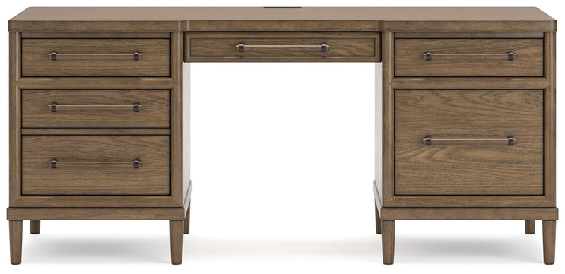 Roanhowe - Home Office Desk - Brown - R&R Furniture Gallery (Fountain Valley, CA)