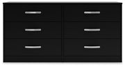 Finch - Six Drawer Dresser - Black - R&R Furniture Gallery (Fountain Valley, CA)