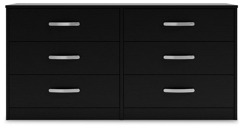 Finch - Six Drawer Dresser - Black - R&R Furniture Gallery (Fountain Valley, CA)