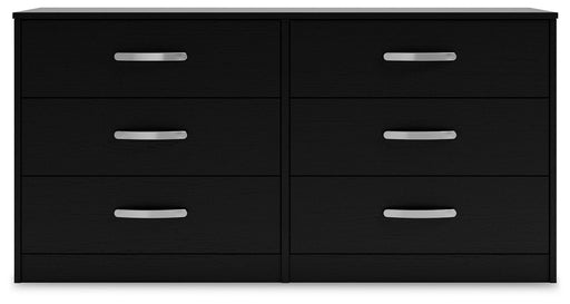 Finch - Six Drawer Dresser - Black - R&R Furniture Gallery (Fountain Valley, CA)