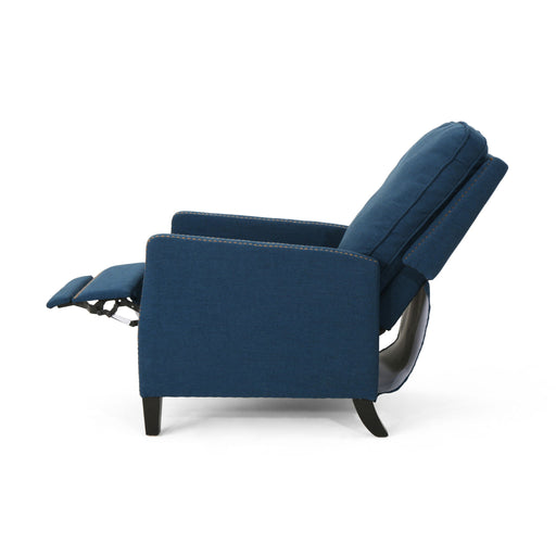 Contemporary Wide Manual Standard Recliner - R&R Furniture Gallery (Fountain Valley, CA)