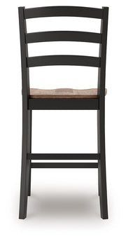 Wildenauer - Barstool (Set of 2) - Brown / Black - R&R Furniture Gallery (Fountain Valley, CA)