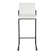 Lumi Source Fuji contemporary high back barstool with elegant design, showcasing sleek modern seating and stylish wooden accents.