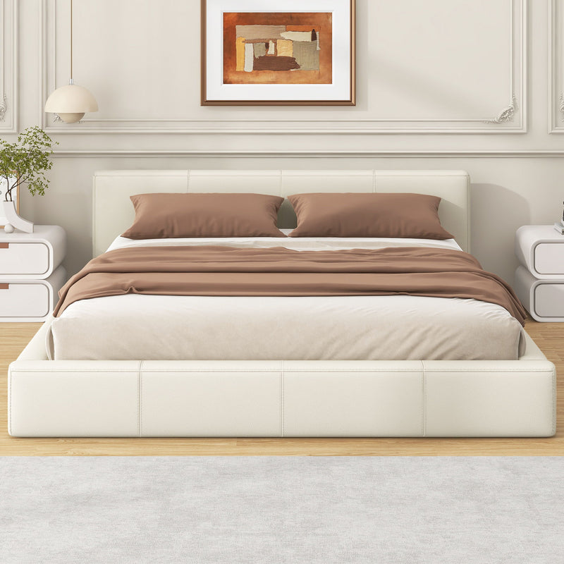 Stylish Upholstered Bed With Birch Wood Frame - R&R Furniture Gallery (Fountain Valley, CA)