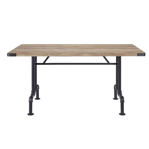 Edina - Dining Table - Oak & Sandy Black - R&R Furniture Gallery (Fountain Valley, CA)