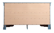 Elegant traditional storage dresser by Glory Furniture with multiple drawers and classic wooden finish, ideal for bedroom organization.