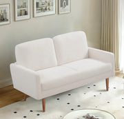 Loveseat Sofa, European Style With Sleek Design, Modern & Vintage Flair, Upholstered 2 Seater Couch - R&R Furniture Gallery (Fountain Valley, CA)