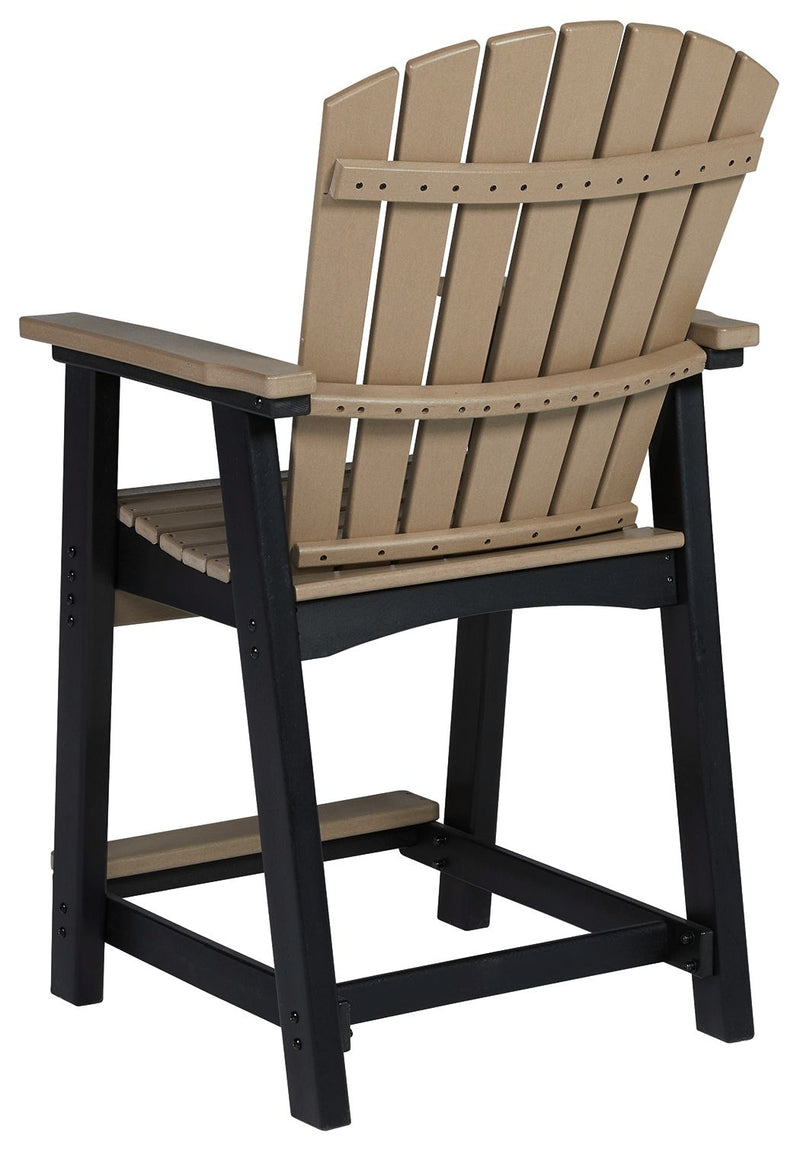 Fairen Trail - Barstool (Set of 2) - Black / Driftwood - R&R Furniture Gallery (Fountain Valley, CA)