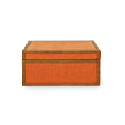 Acre - Cotton Jute Jewelry Box - Orange - R&R Furniture Gallery (Fountain Valley, CA)