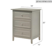 Dove Tailed Drawers 3 Drawer Nightstand - R&R Furniture Gallery (Fountain Valley, CA)