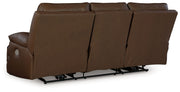 Vonryan - Power Reclining Sofa With Adj Headrest - Tobacco - R&R Furniture Gallery (Fountain Valley, CA)
