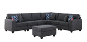 Cooper - Sectional Sofa With Ottoman And Cupholder - R&R Furniture Gallery (Fountain Valley, CA)