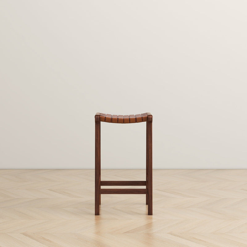 James - Mid-Century Modern Genuine Counter Stool - R&R Furniture Gallery (Fountain Valley, CA)