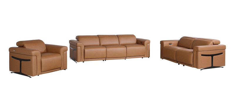 1126 - 6-Piece Modular Power Reclining Sofa, Loveseat & Chair Set In With 6 Power Recliners & Power Headrests