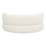 Shep - Curved Dog Sofa Bed Medium - Ivory White - R&R Furniture Gallery (Fountain Valley, CA)