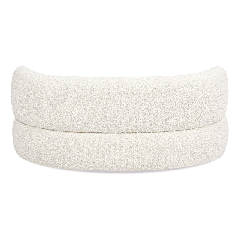 Shep - Curved Dog Sofa Bed Medium - Ivory White - R&R Furniture Gallery (Fountain Valley, CA)