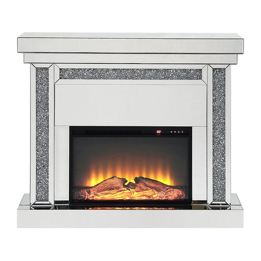 Noralie - 42" Fireplace - Mirrored & Faux Diamonds - R&R Furniture Gallery (Fountain Valley, CA)