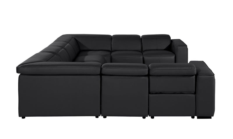 1224 - 8-Piece U-Shaped Sectional Sofa In With 4 Power Recliners & Power Headrests