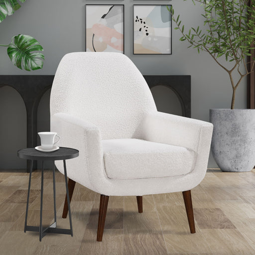 Ranlo - Round Accent Table With Geometric Legs - Black - R&R Furniture Gallery (Fountain Valley, CA)