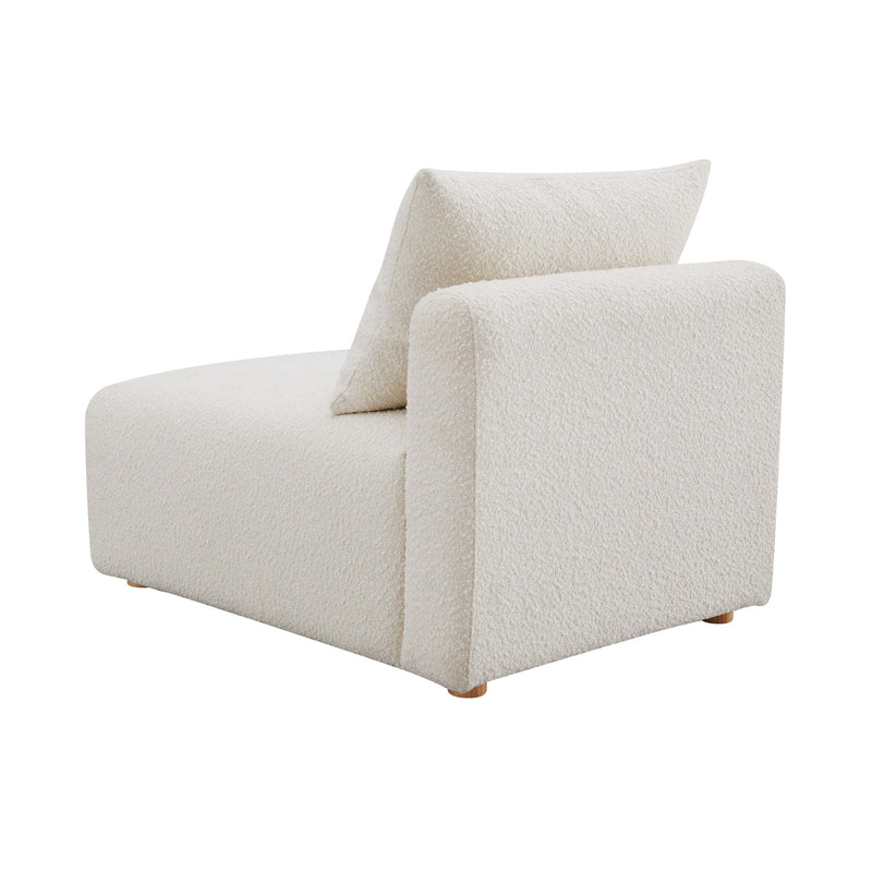 Hangover - Boucle Modular Armless Chair - Cream - R&R Furniture Gallery (Fountain Valley, CA)