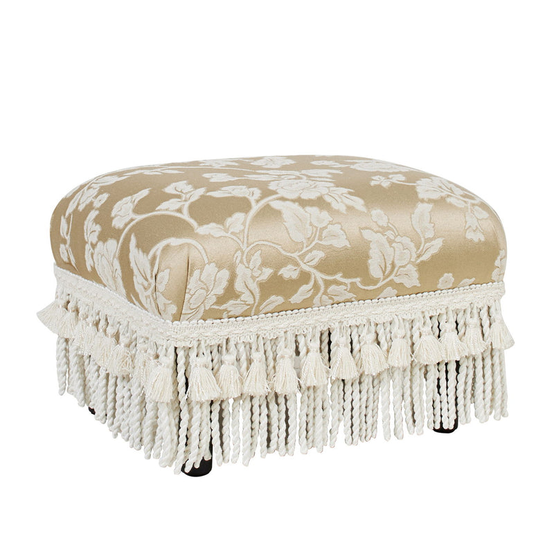 Fiona - Handcrafted Accent Footstool Ottoman - R&R Furniture Gallery (Fountain Valley, CA)
