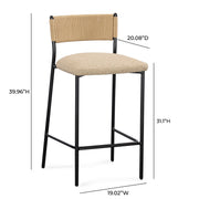 Celine - Boucle Stool - R&R Furniture Gallery (Fountain Valley, CA)
