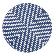 French Bistro Table Outdoor Elegance - White / Blue - R&R Furniture Gallery (Fountain Valley, CA)