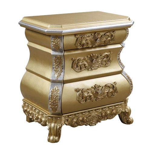 Seville - Nightstand - Gold - R&R Furniture Gallery (Fountain Valley, CA)