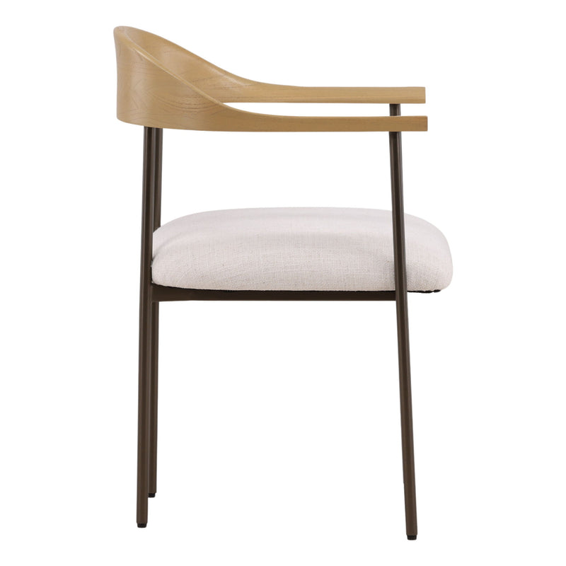 Soledad - Dining Chair - Natural And Off White