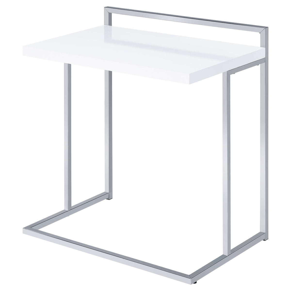 Rectangular Top Snack Table - White